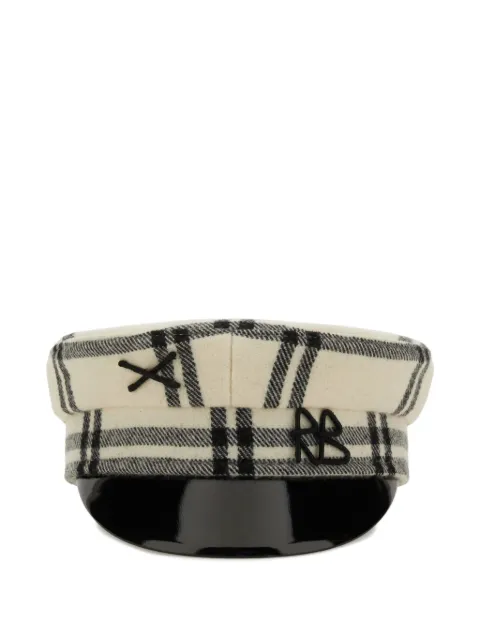 Ruslan Baginskiy checked peaked hat