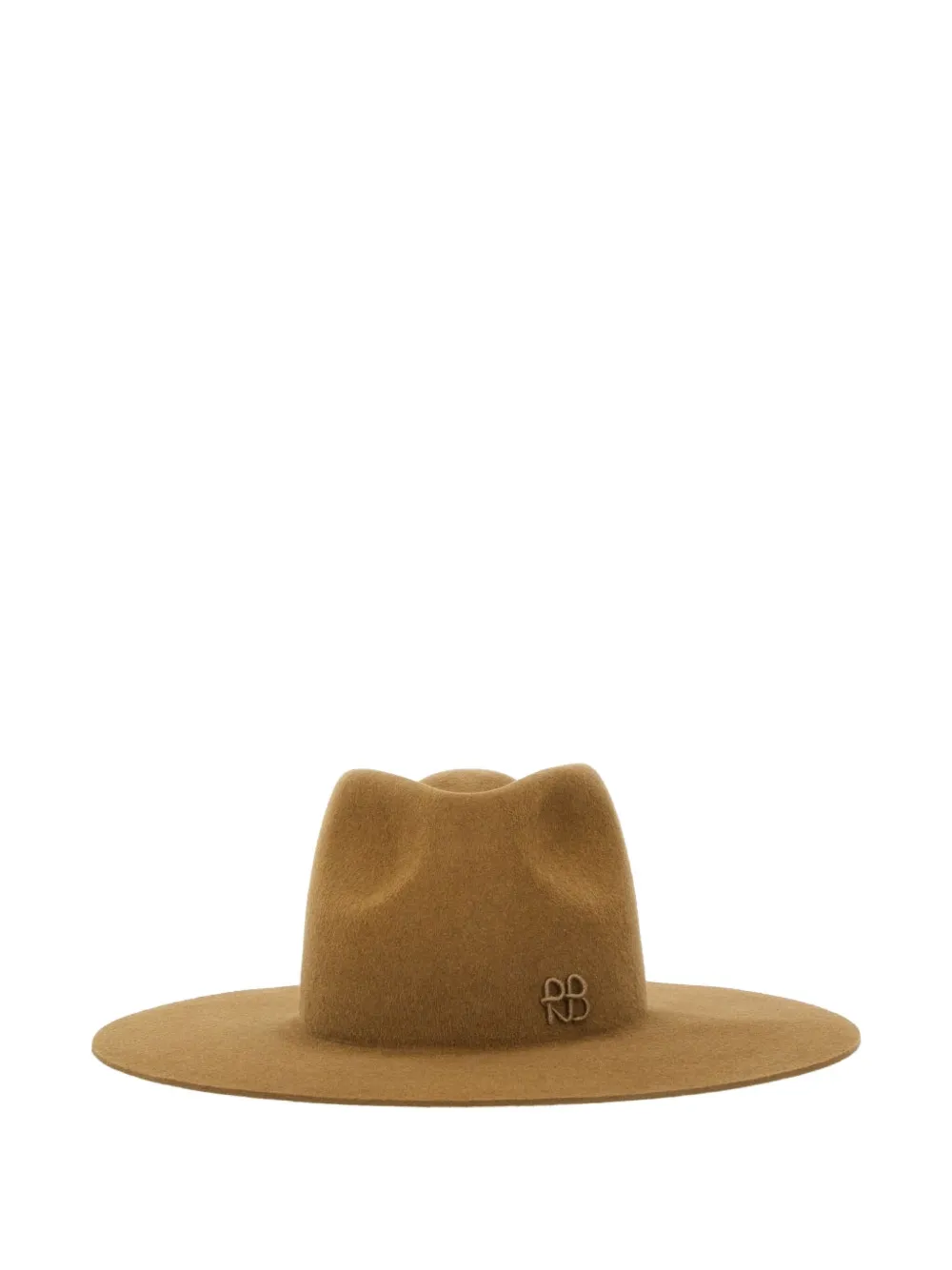 Ruslan Baginskiy Logo-detail Felt Fedora Hat In Brown