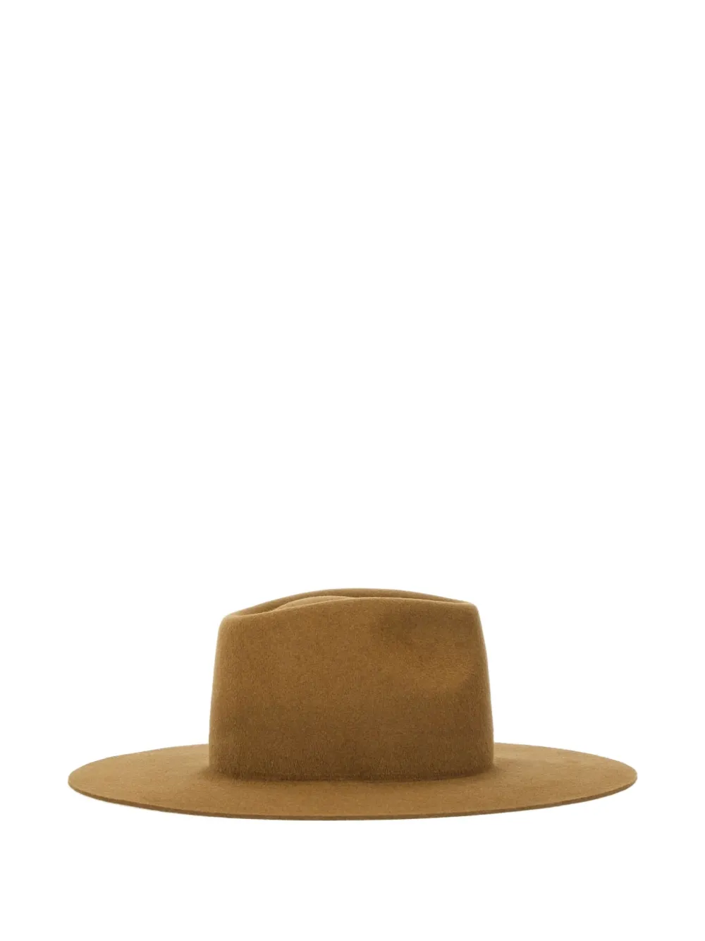 Ruslan Baginskiy Logo-detail Felt Fedora Hat In Brown