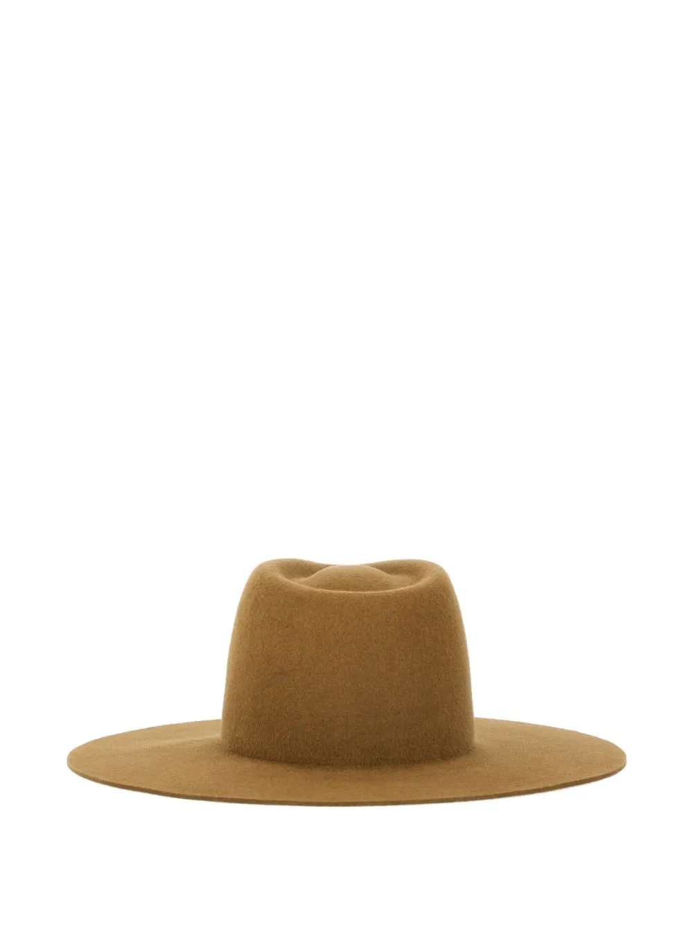Ruslan Baginskiy Logo-detail Felt Fedora Hat In Brown
