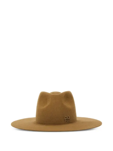 Ruslan Baginskiy logo-detail felt fedora hat