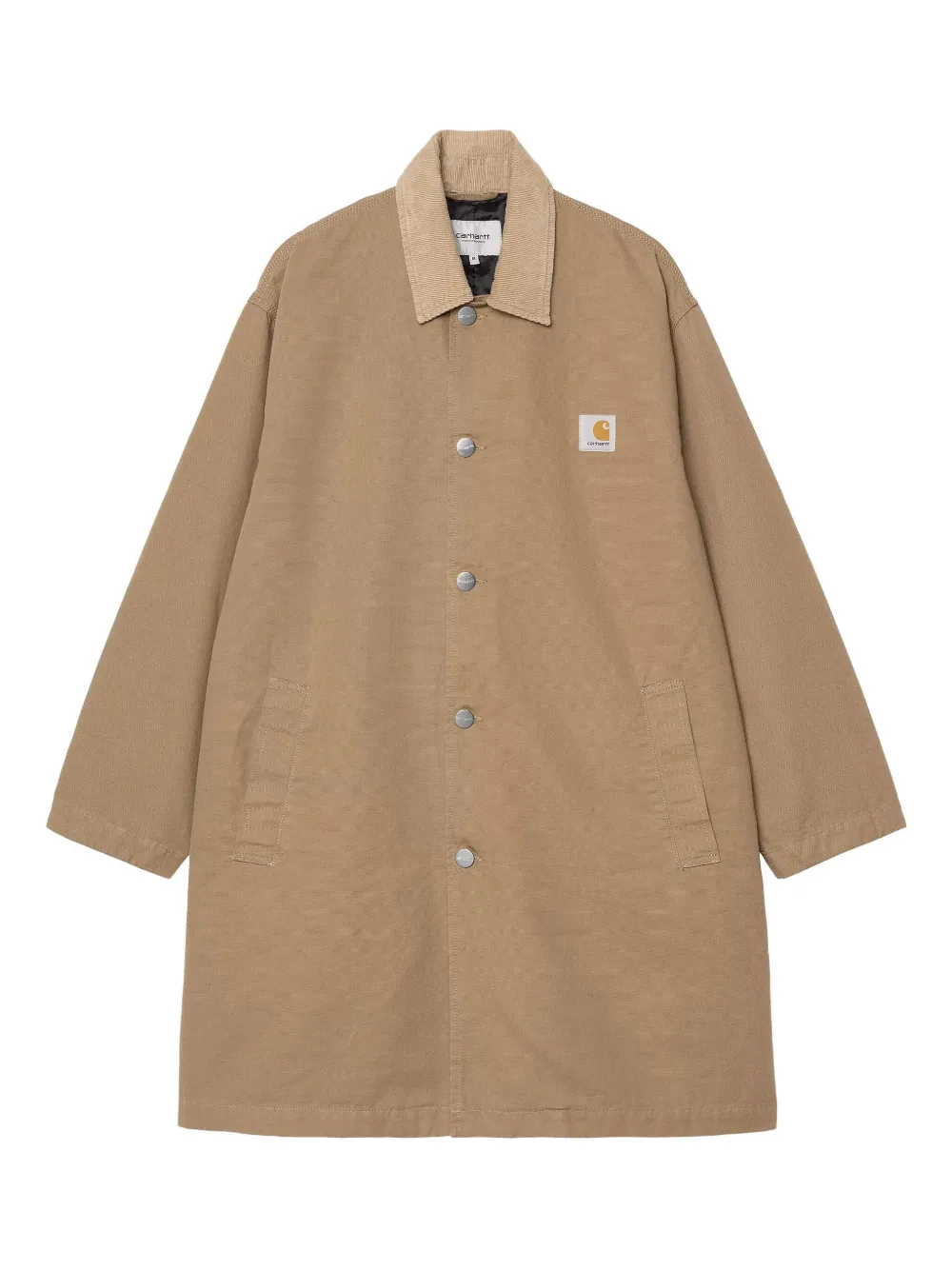 Carhartt WIP Webster corduroy-collar cotton jacket Beige