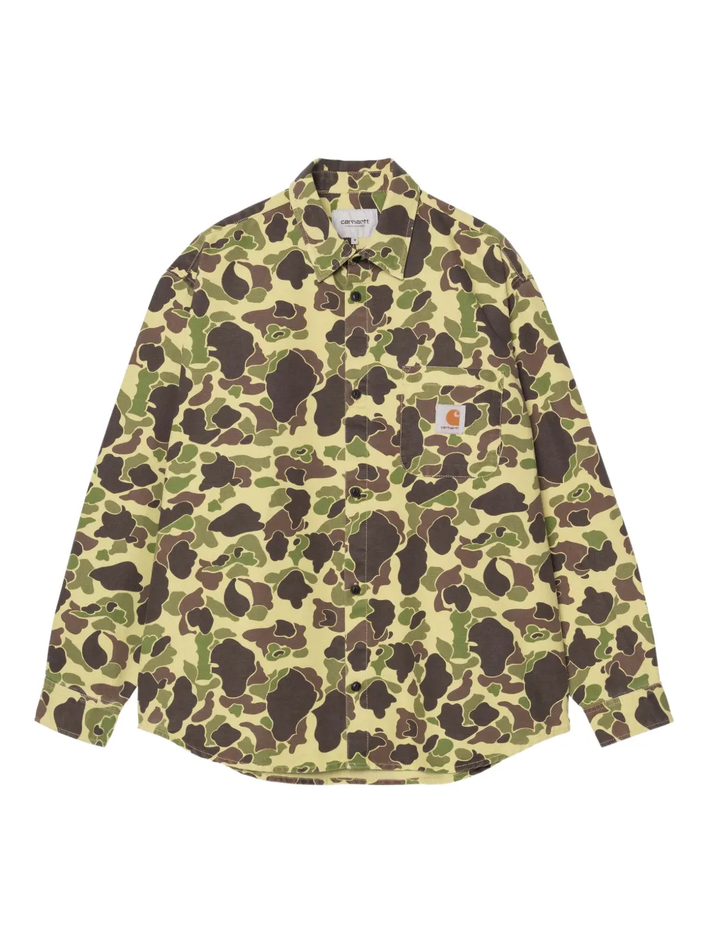 Carhartt WIP Duck camouflage-print shirt | Yellow | Image 1