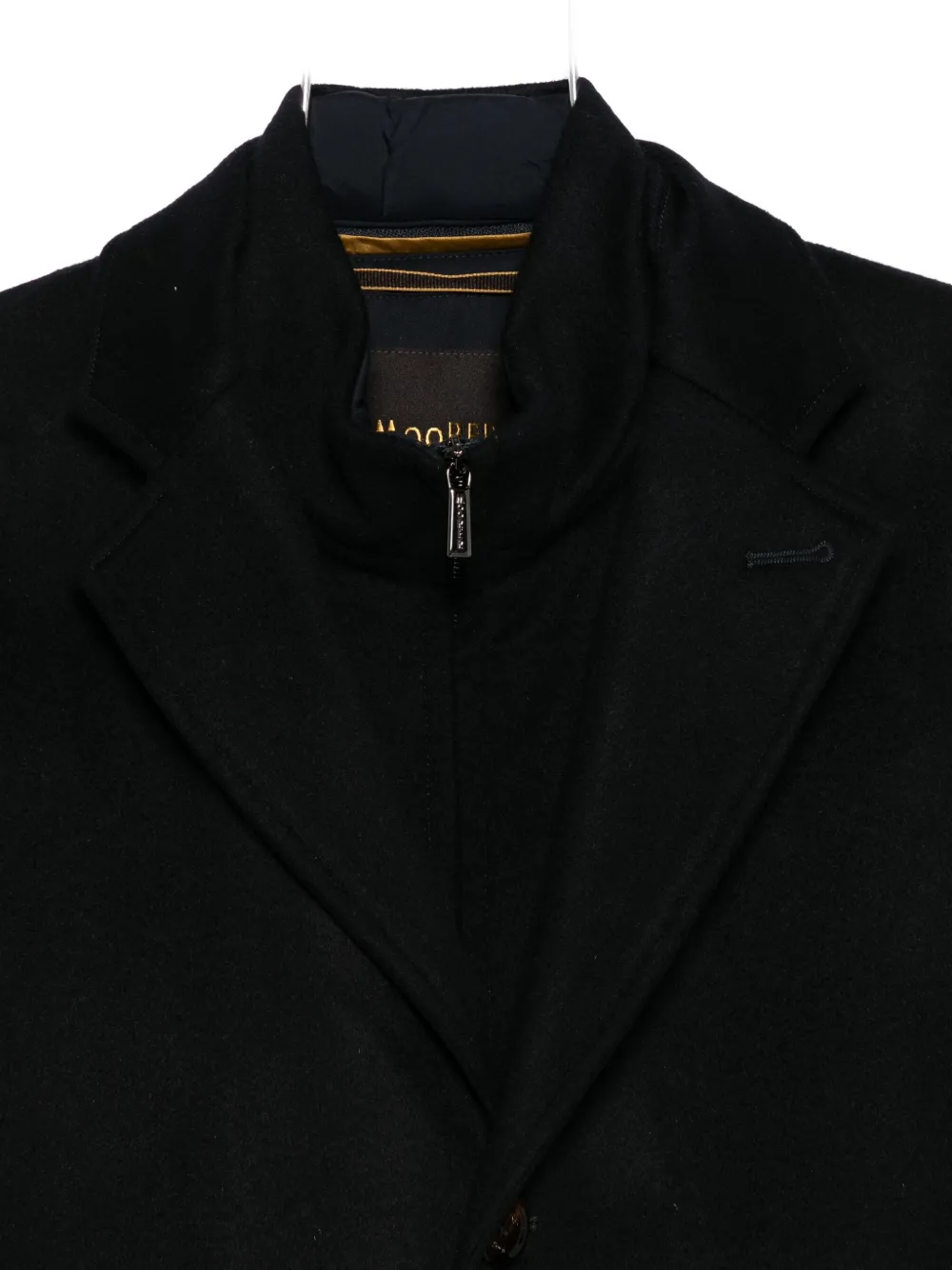 Moorer Single-breasted Insulated Coat In Black