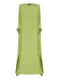 Taller Marmo one-shoulder button-detail kaftan - Green