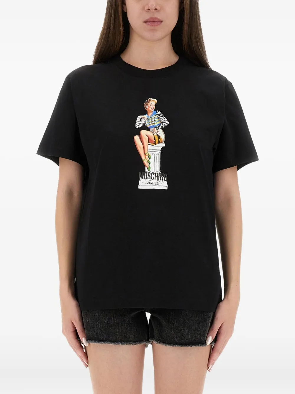 MOSCHINO JEANS graphic print t-shirt - Schwarz