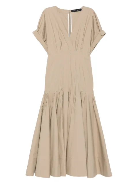 Proenza Schouler V-neck pleated dress