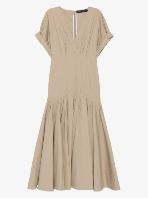 Proenza Schouler V-neck pleated dress