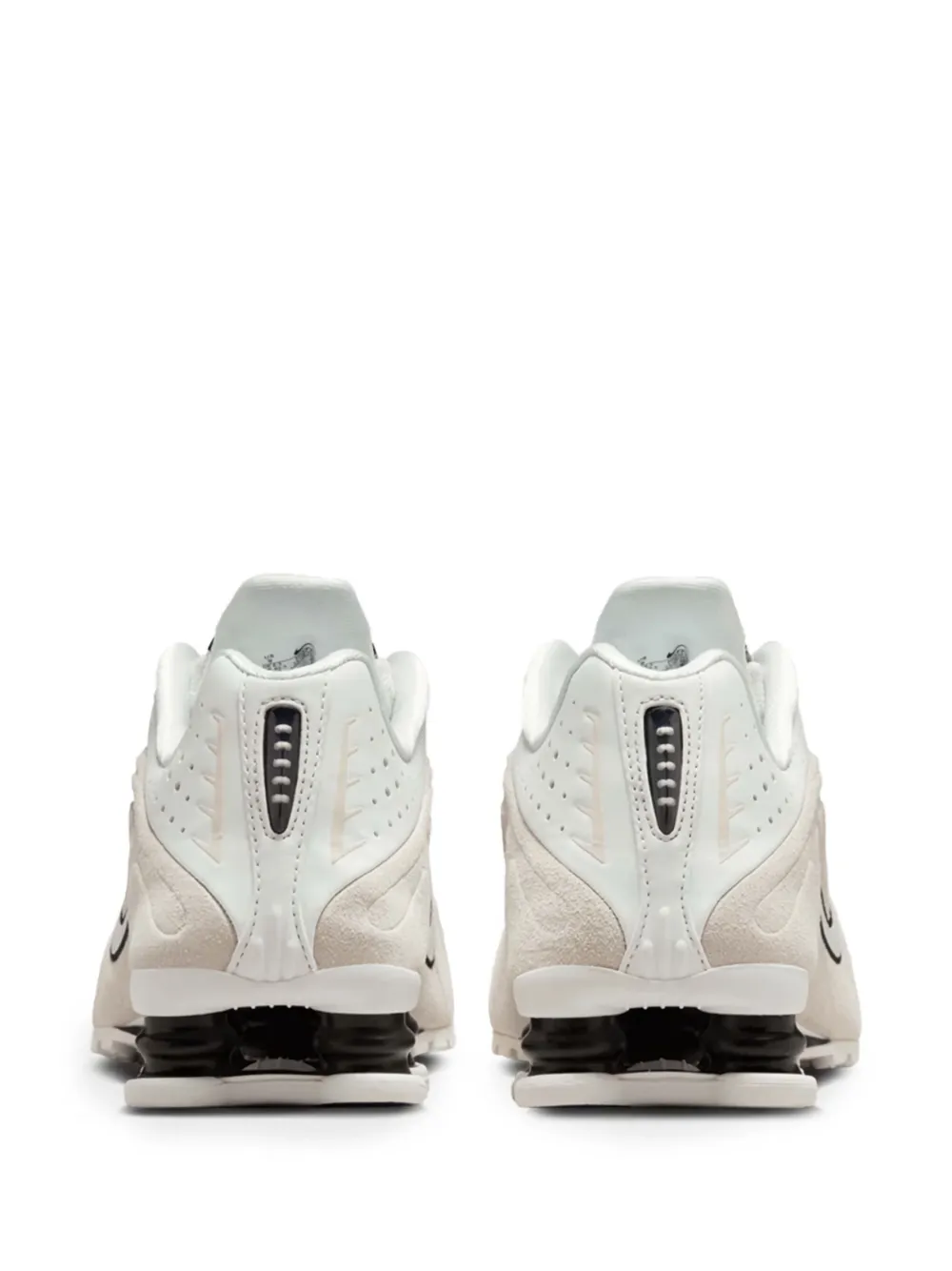 Nike Shox R4 leather-suede sneakers Pink