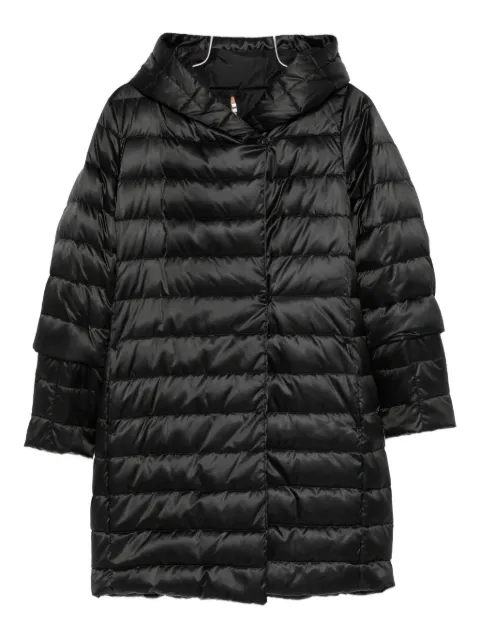 Max Mara hooded quilted coat