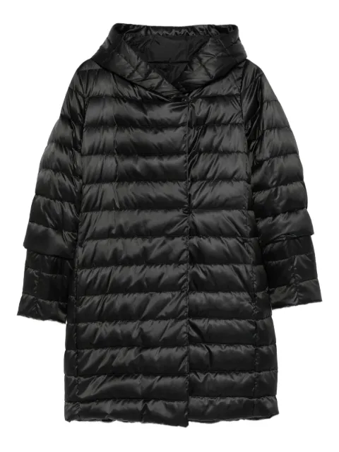 Max Mara hooded quilted coat