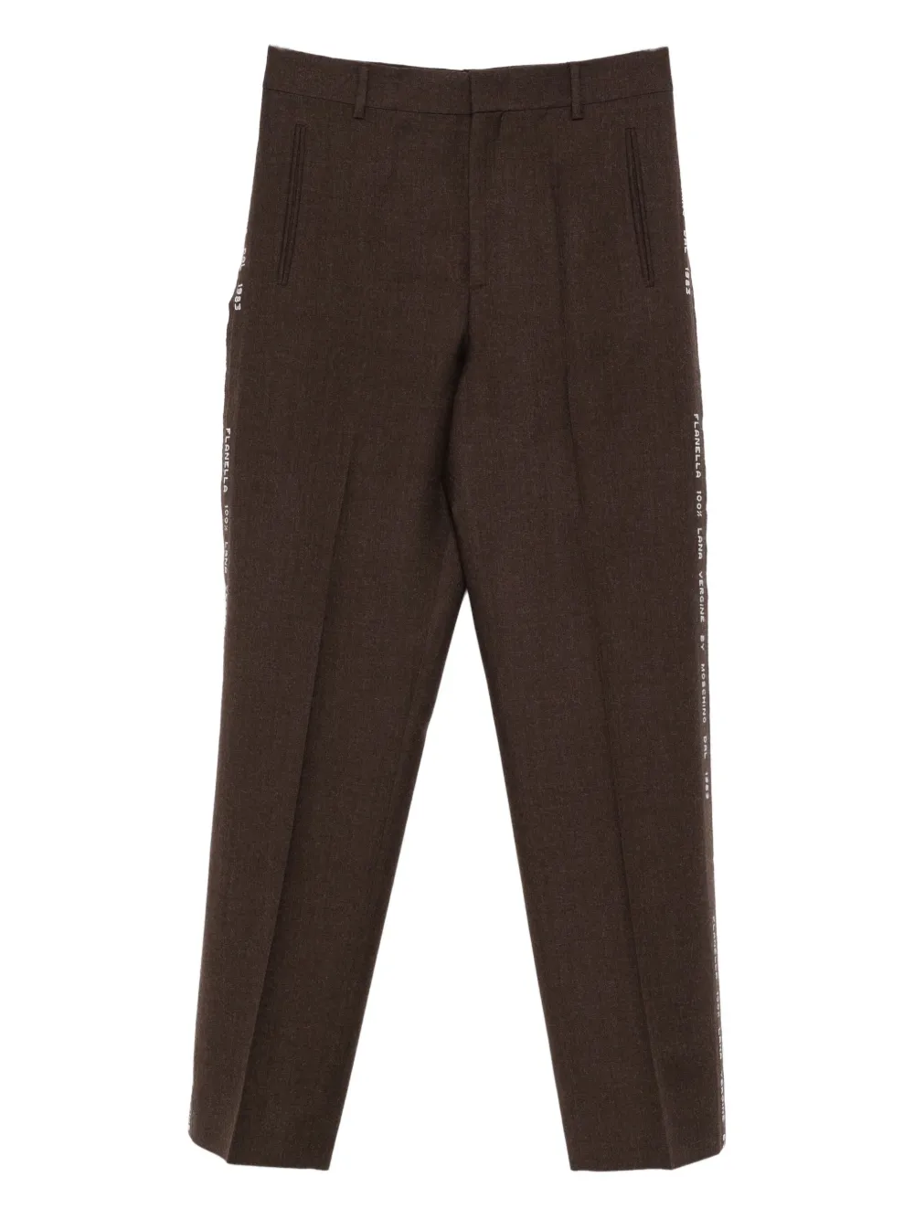 Moschino side-detail trousers | Brown | Image 1