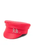 Ruslan Baginskiy crystal-embellished beret - Red