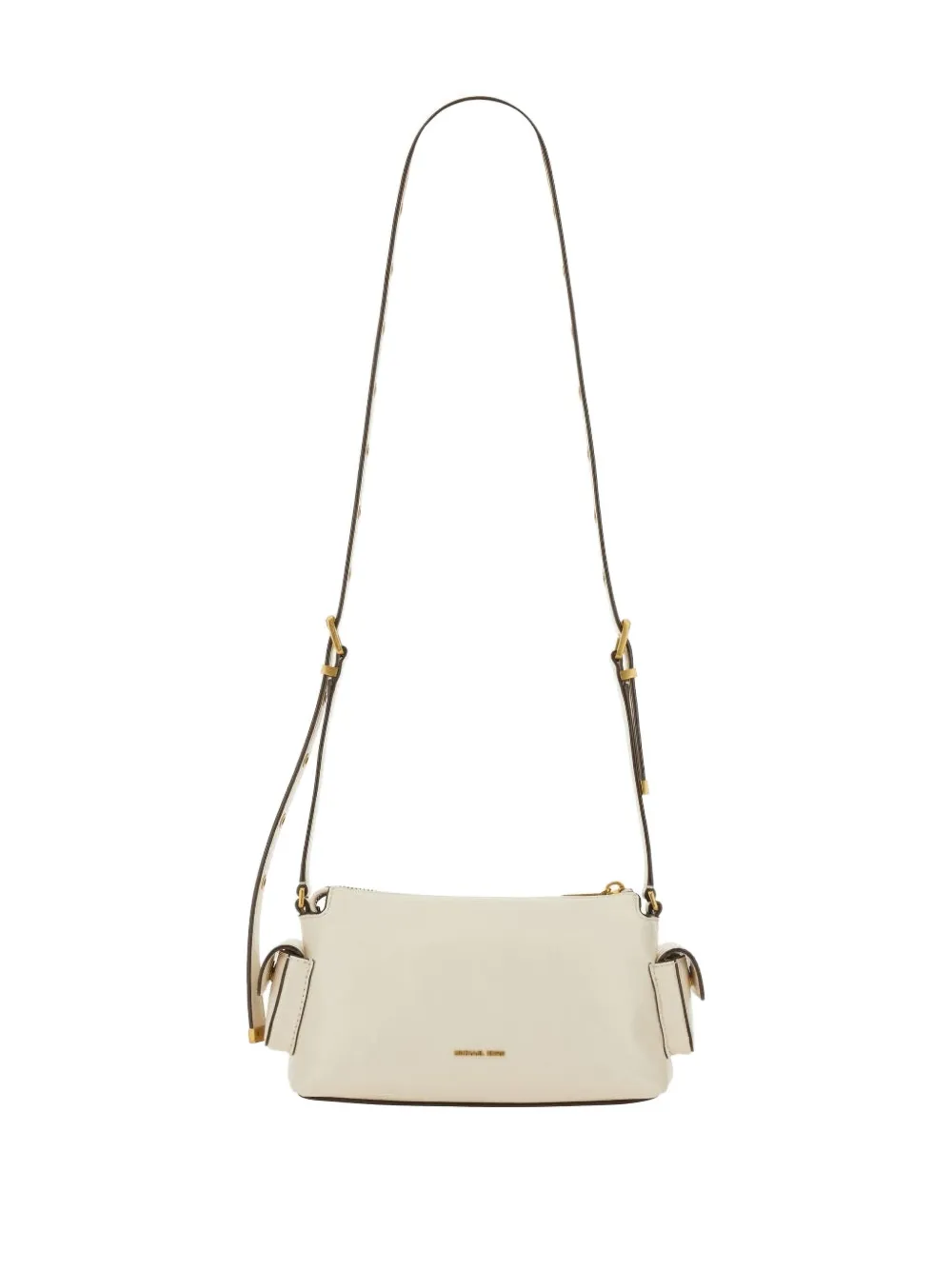 Michael Kors Kleine Dakota Pocket leren crossbodytas Beige