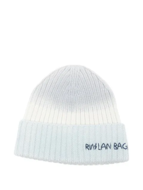 Ruslan Baginskiy gorro tejido de canalé con logo