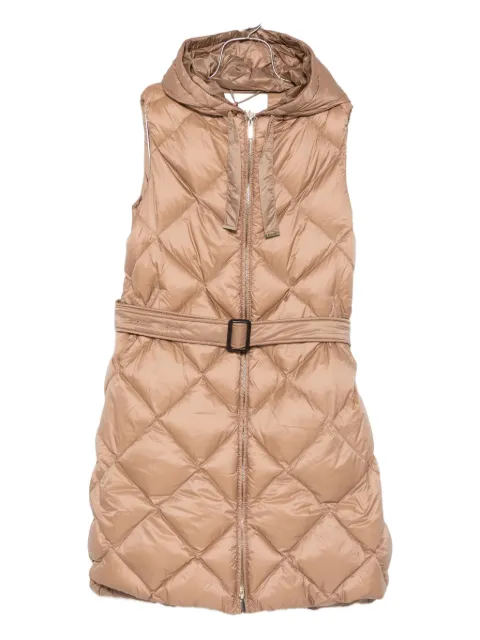 Max Mara hooded quilted coat