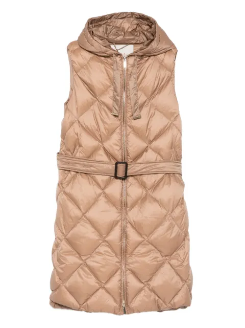 Max Mara hooded quilted coat