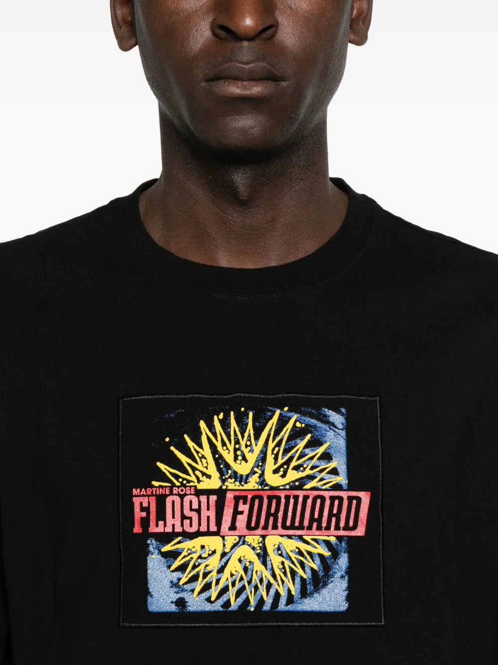 Martine Rose T-shirt met grafische print Zwart