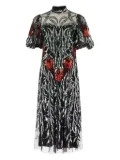 Temperley London sequin-embellished midi dress - Black