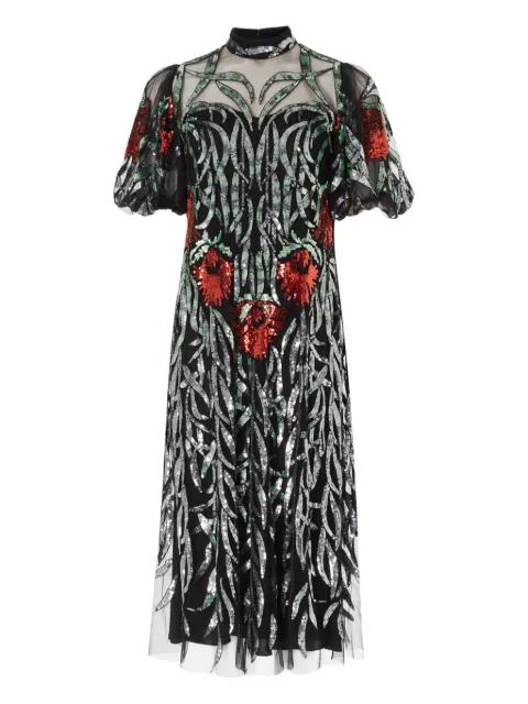 Temperley London Abito midi con paillettes