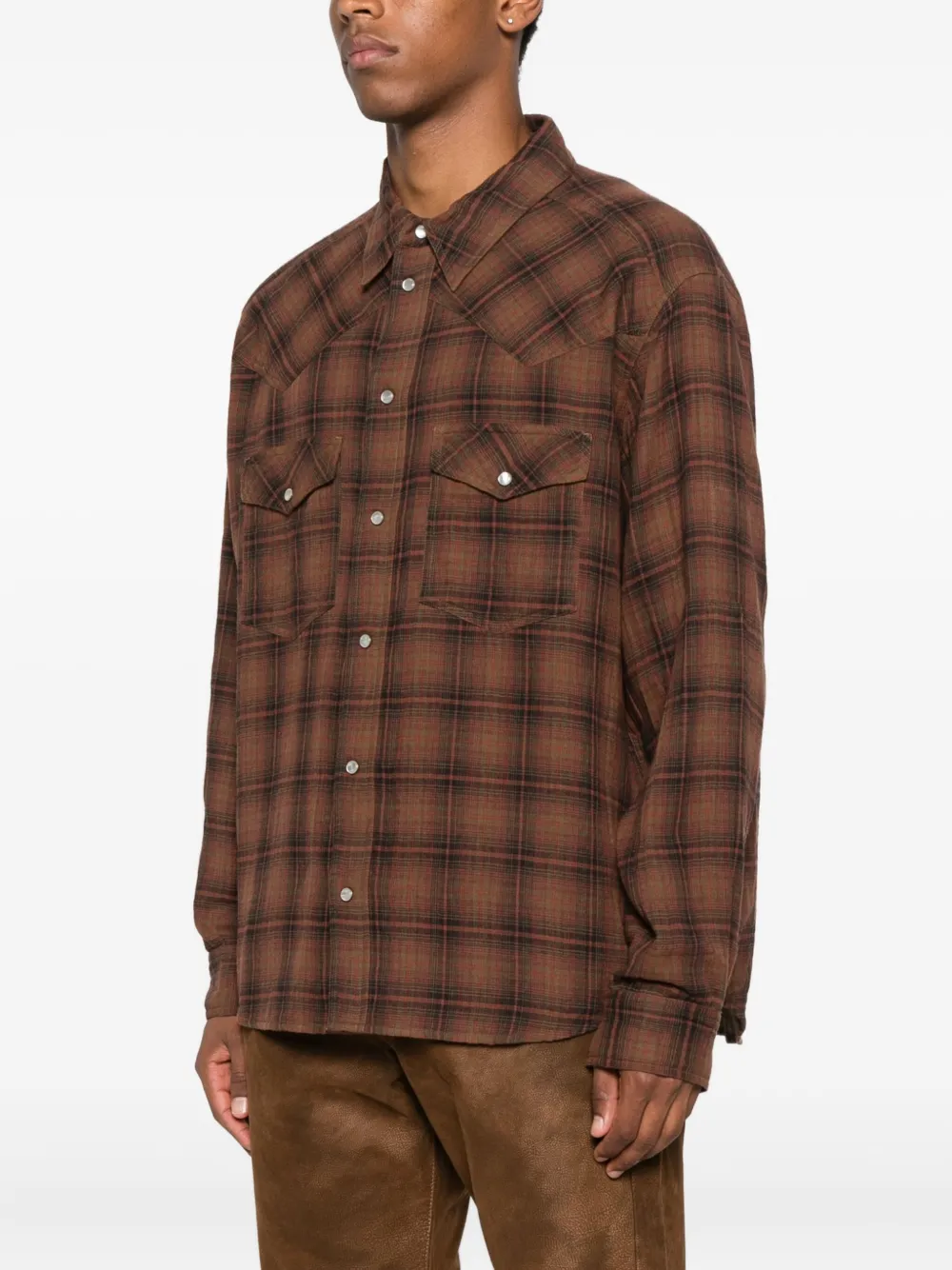 MARANT Panema shirt Bruin