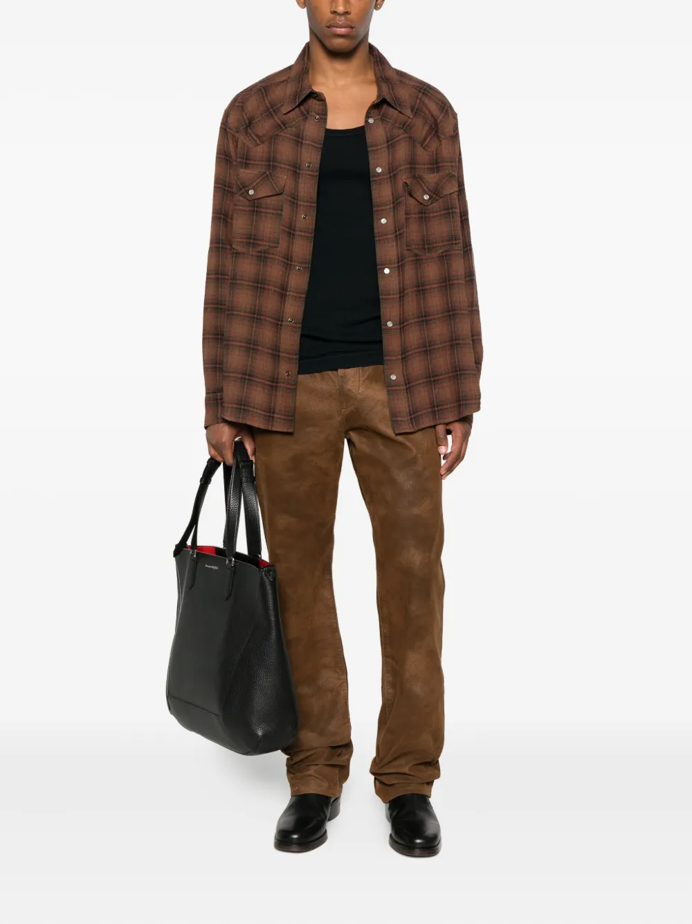 MARANT Panema shirt Bruin
