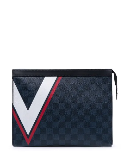 Louis Vuitton Pre-Owned 2017 Damier Graphite Americas Cup Voyage Pouch MM clutch bag