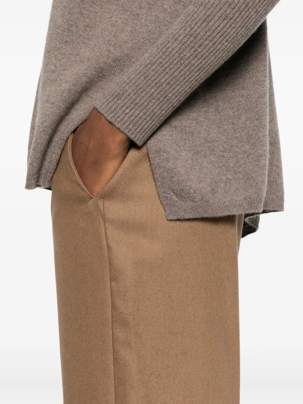 'S Max Mara Broek met trekkoordtaille Bruin