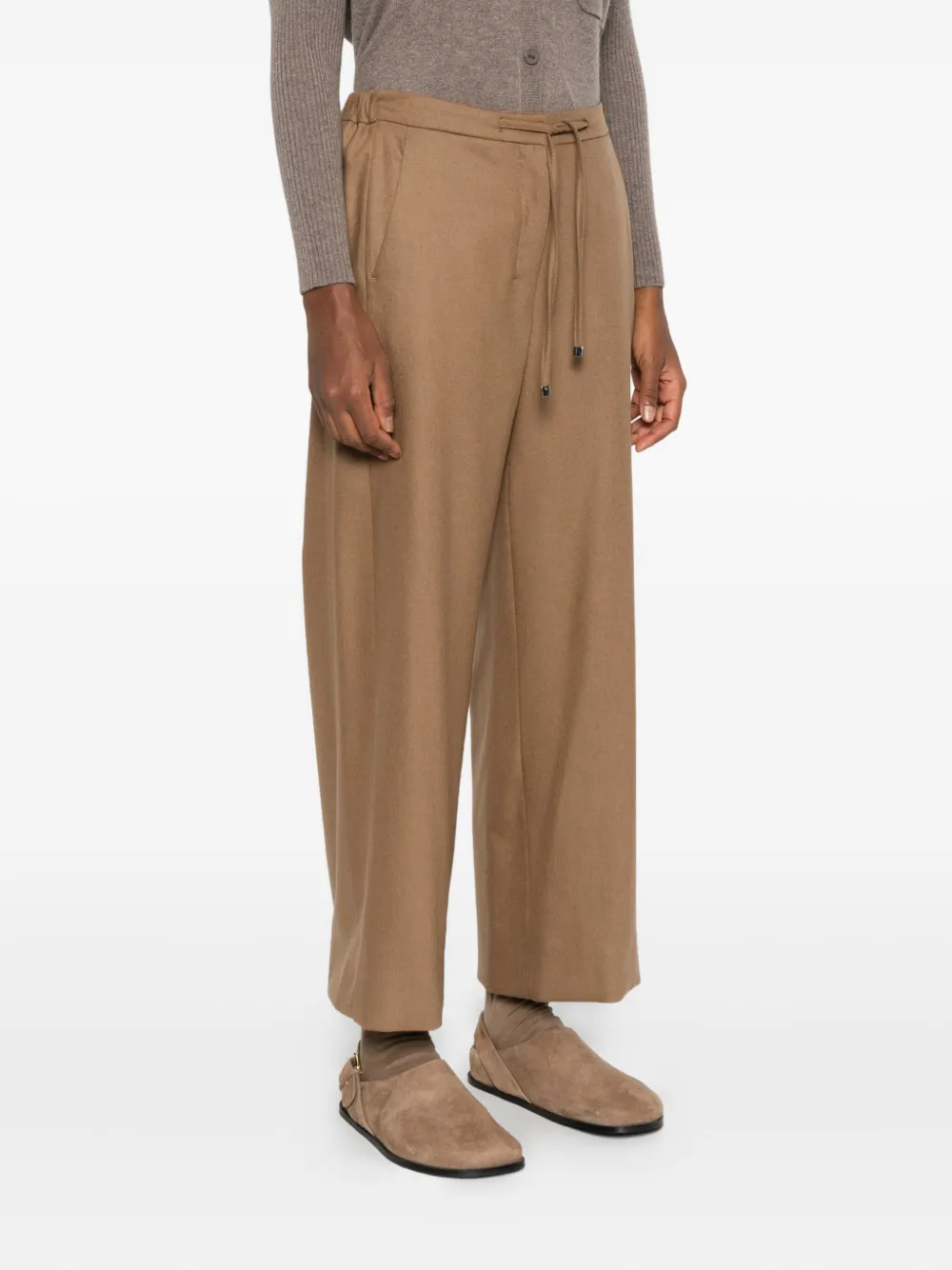 'S Max Mara Broek met trekkoordtaille Bruin