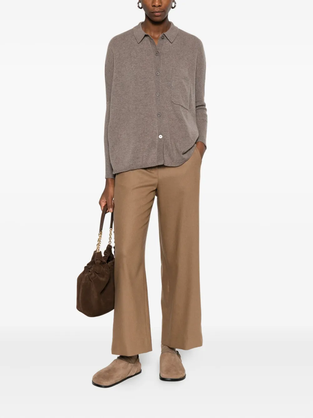 'S Max Mara drawstring-waist trousers - Bruin