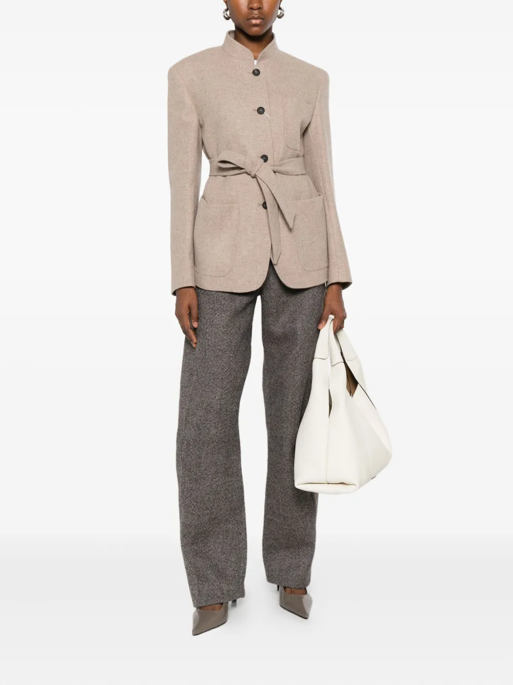 Max Mara buttoned patch-pocket jacket | Fitted Jackets | Image 2