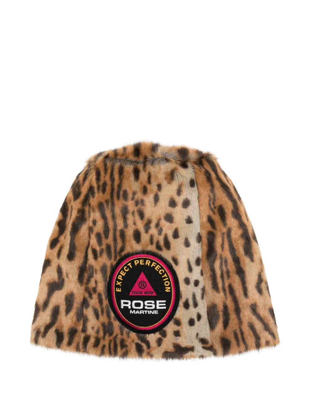 Martine Rose leopard-print patch hat | Brown | Image 1