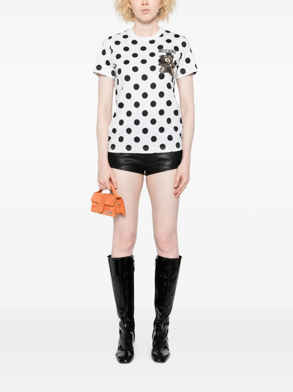 Moschino polka-dot teddy-print T-shirt | T-Shirts & Jersey Shirts | Image 2