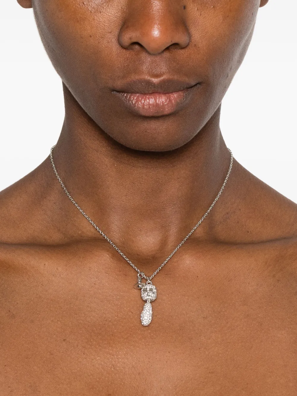 Vivienne Westwood skull-charm necklace - Zilver