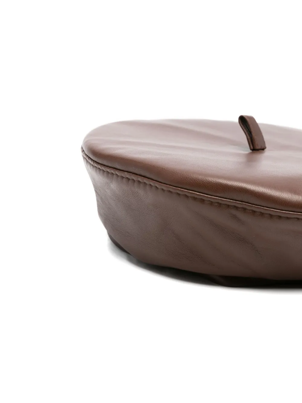 Ruslan Baginskiy leather beret - Bruin