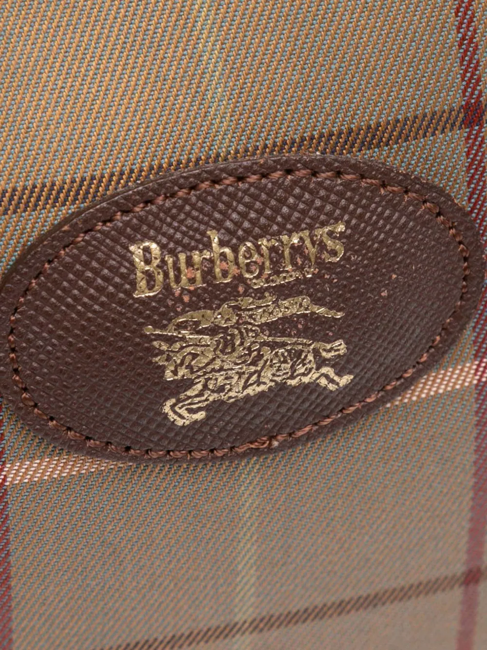 Pre-owned Burberry 20th Century Vintage Check Canvas Clutch Bag