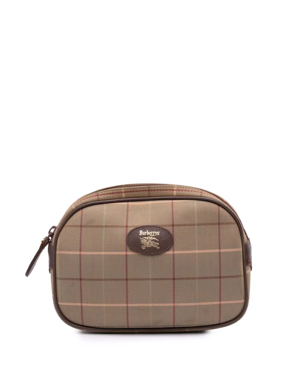 Burberry Pre-Owned 20th Century Vintage Check Canvas clutch bag | Brown | Image 1