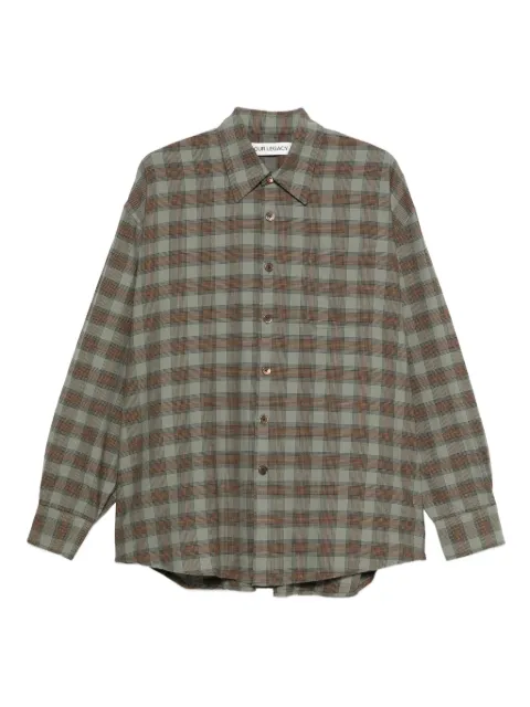 OUR LEGACY buttoned check shirt