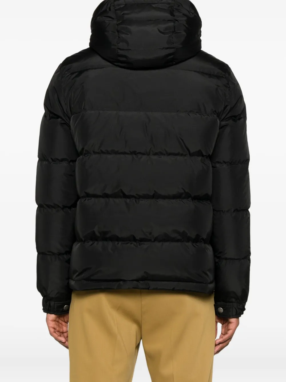 Valentino Garavani quilted hooded jacket Zwart