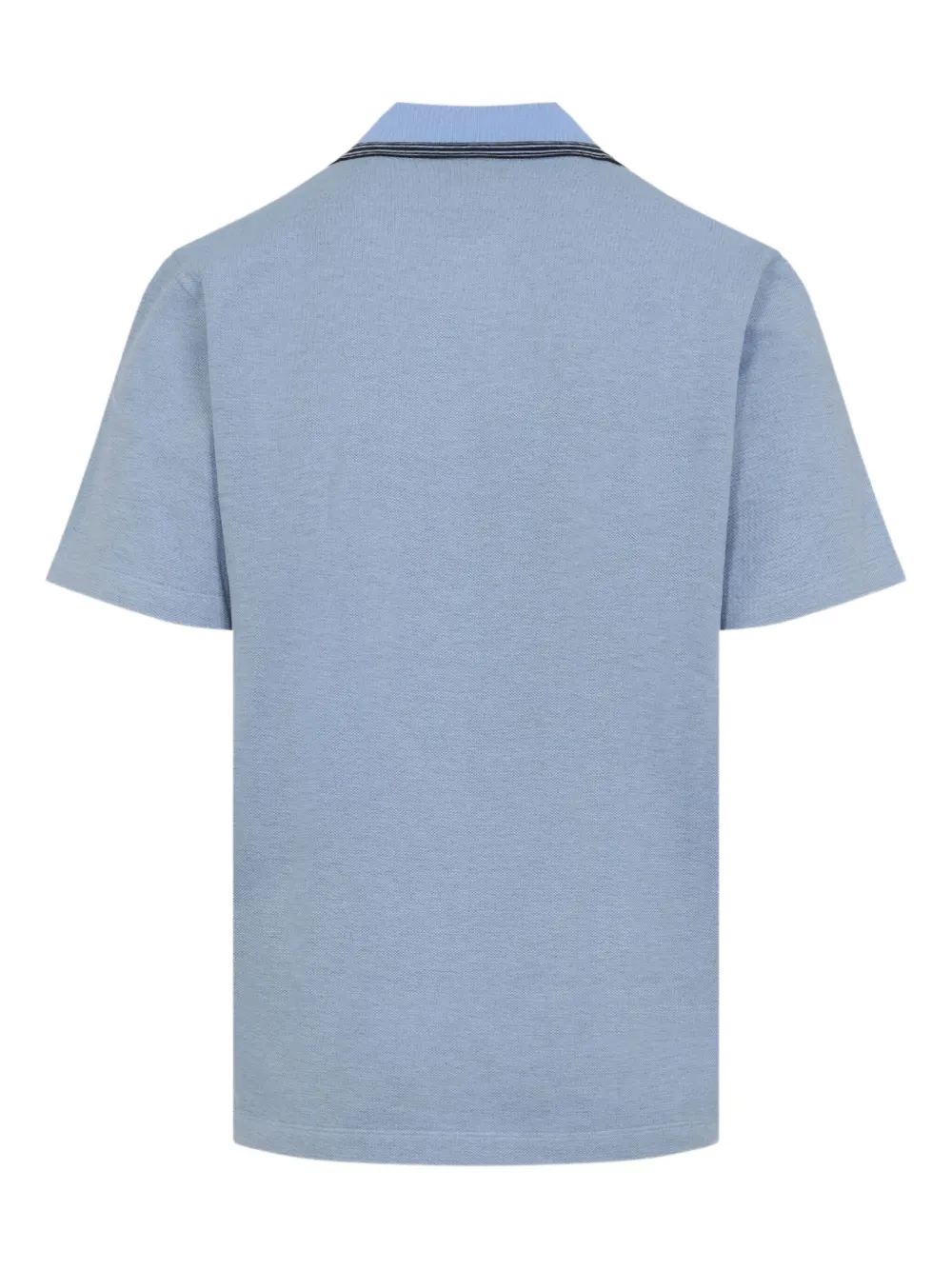 Brioni Poloshirt met geborduurd logo Blauw