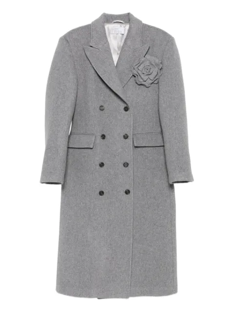 Giuseppe Di Morabito flower-appliqué double-breasted coat