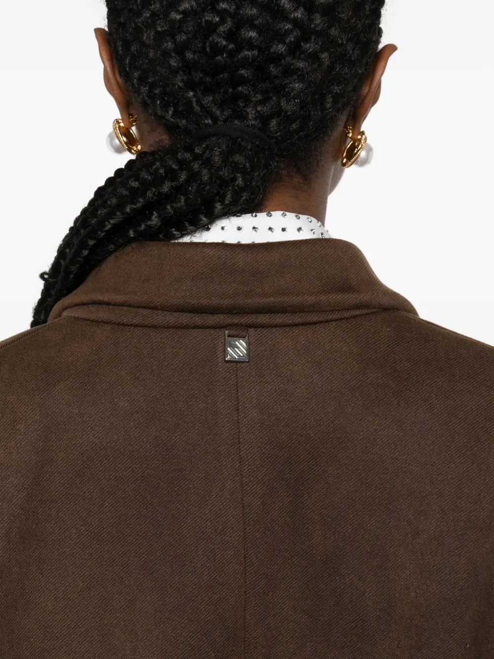 Giuseppe Di Morabito Single-breasted Cropped Jacket In Brown