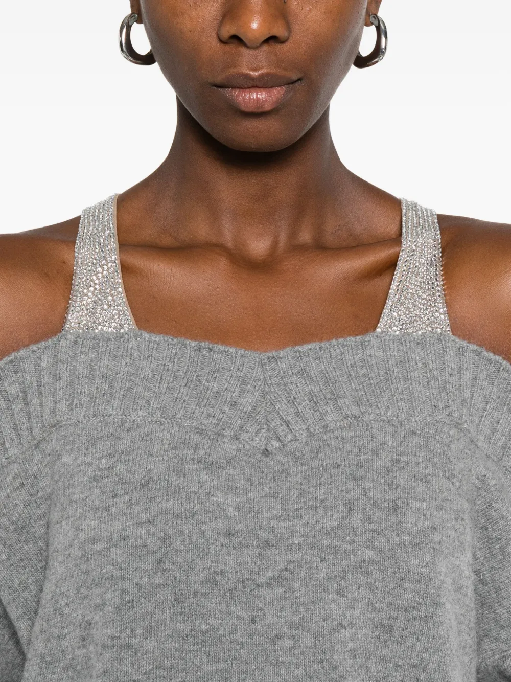 Giuseppe Di Morabito Mini-jurk met verfraaide bandjes Grijs