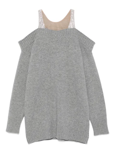 Giuseppe Di Morabito embellished-straps mini dress