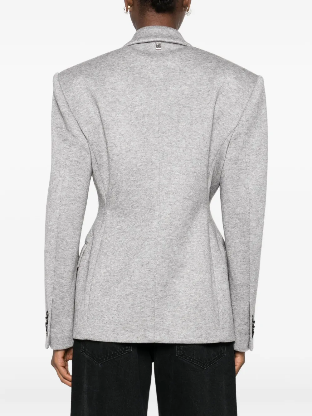 Giuseppe Di Morabito Blazer met dubbele rij knopen en verfraaid met rozen Grijs