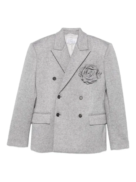 Giuseppe Di Morabito rose-embellished double-breasted blazer