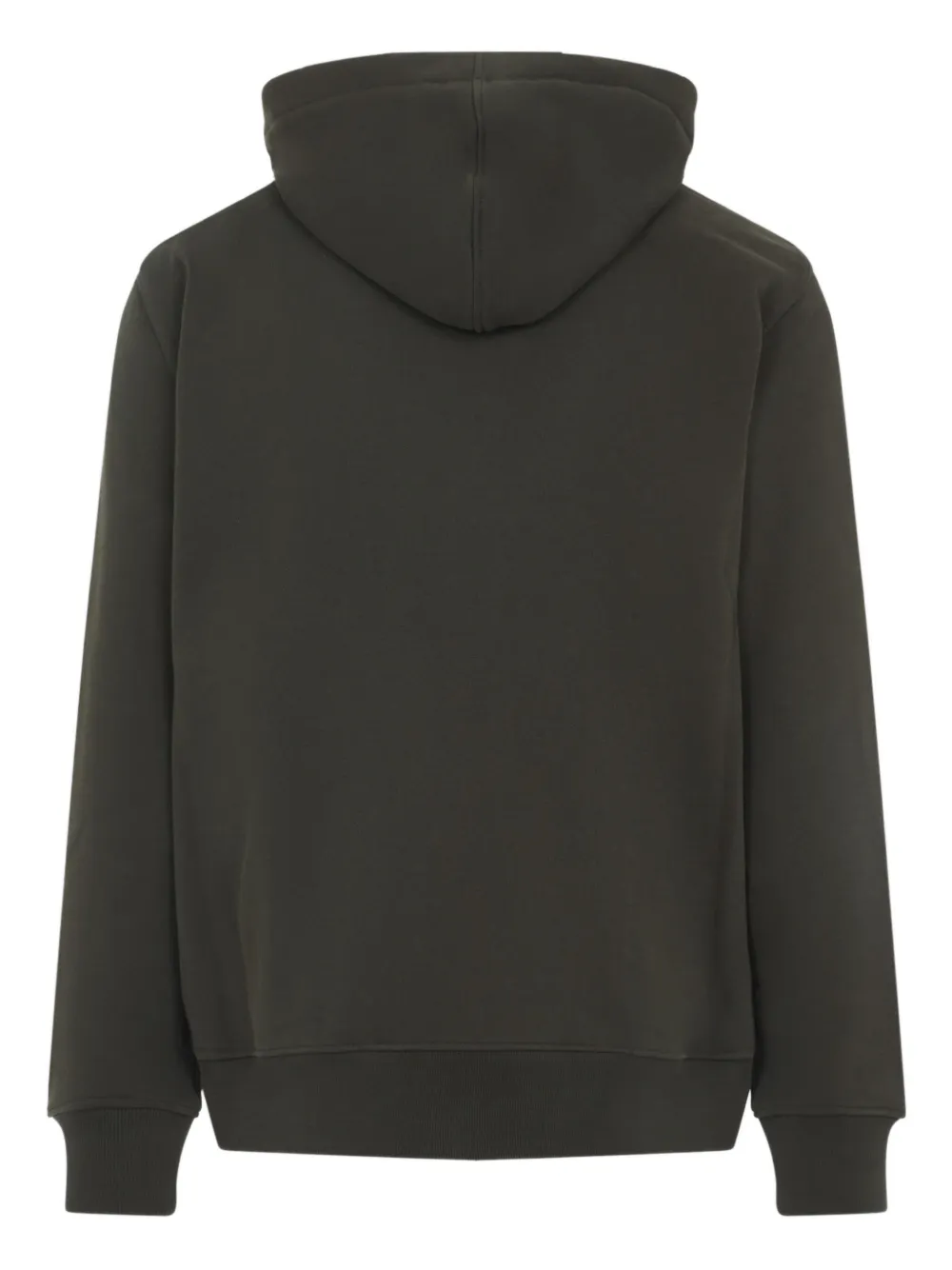Givenchy logo-embroidered zip-up hoodie Groen