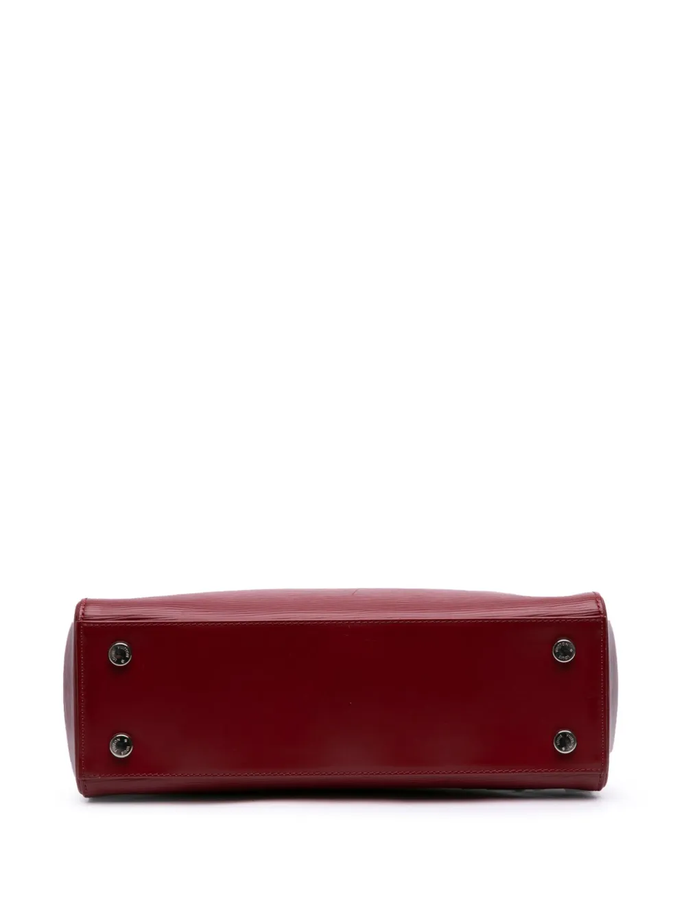 Pre-owned Louis Vuitton 1990-2025 Epi Brea Mm Satchel In Red