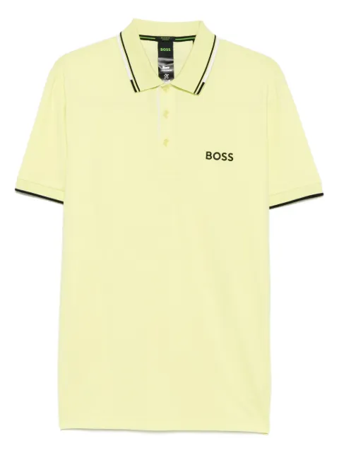 BOSS logo-print polo shirt