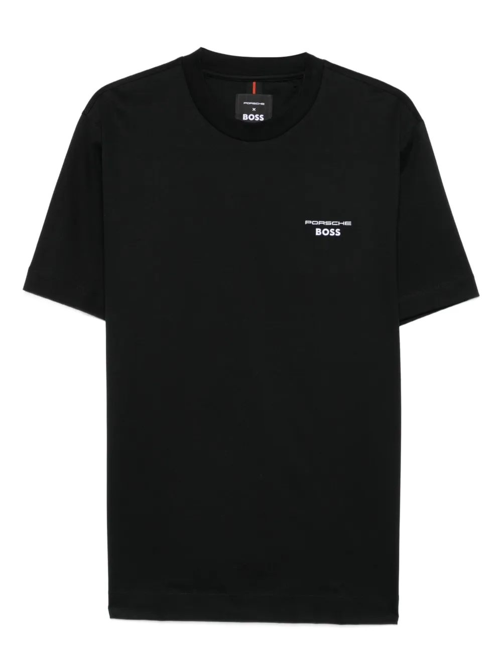 BOSS x Porsche mercerised cotton T-shirt Zwart